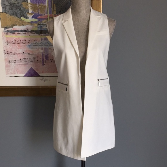 Jules & Leopold Zipper Gabardine Vest XS L - Picture 3 of 4